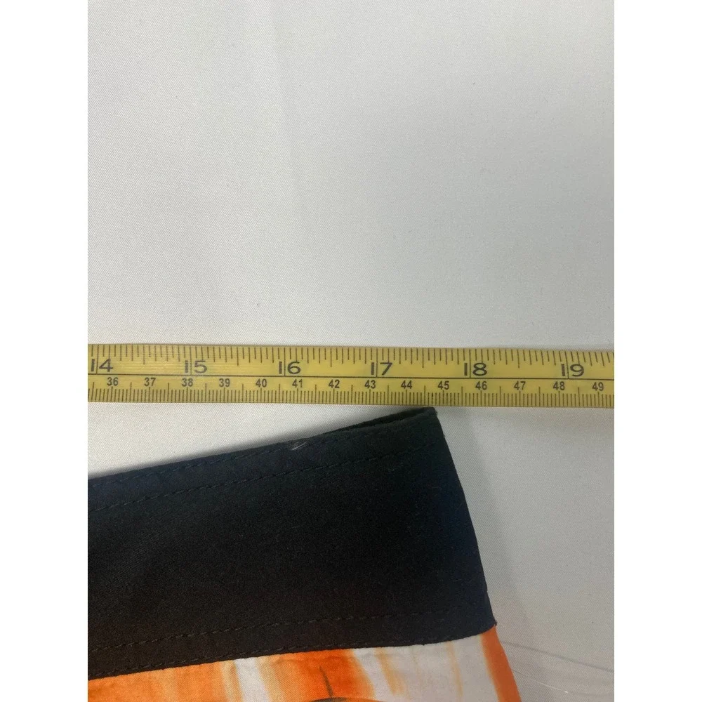 Body Glove Board Shorts Men's 34 Orange Black Abstract Swim Trunks Surf 10